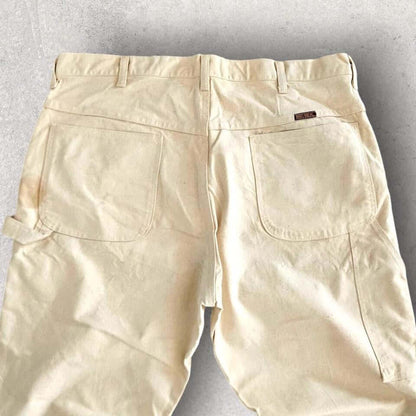 Big Ben Carpenter Pants – White 38x30 | מכנסי קארפנטר לבנים ביג בן Big Ben Carpenter Pants – White 38x30 | מכנסי קארפנטר לבנים Lizard Vintage Clothes Cargo Pants