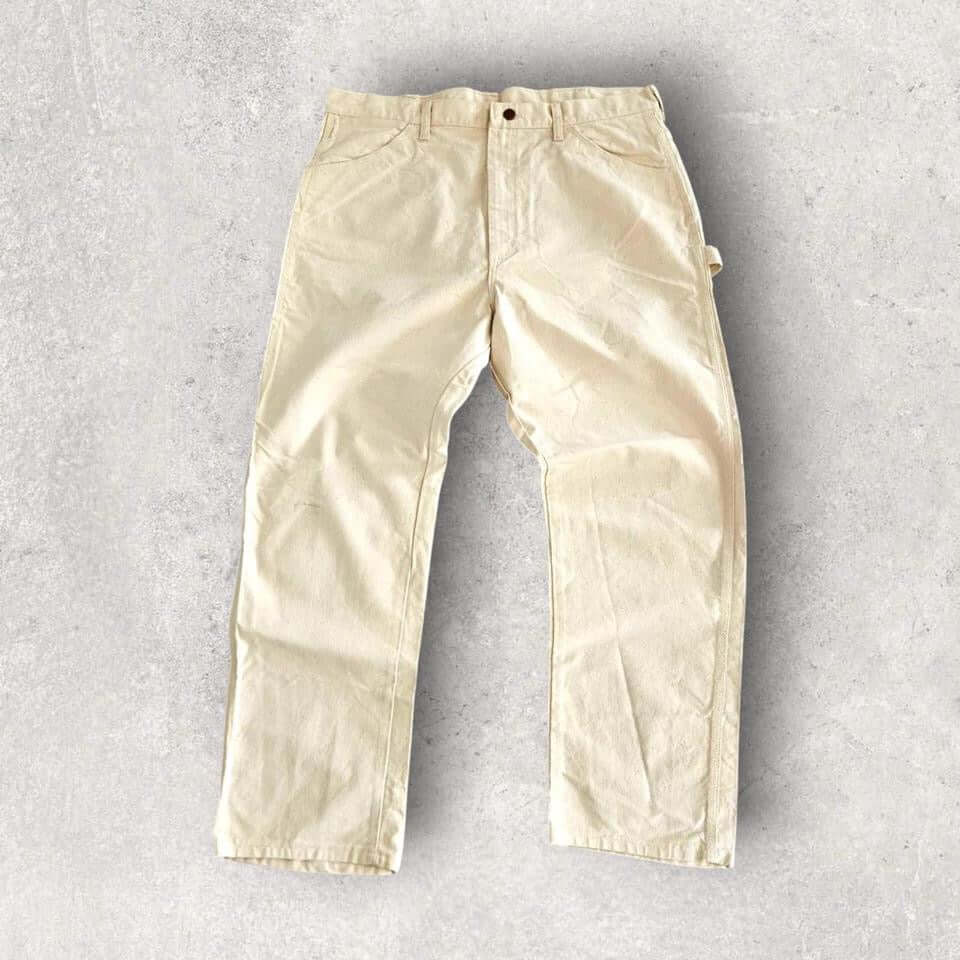 Big Ben Carpenter Pants – White 38x30 | מכנסי קארפנטר לבנים ביג בן Big Ben Carpenter Pants – White 38x30 | מכנסי קארפנטר לבנים Lizard Vintage Clothes Cargo Pants