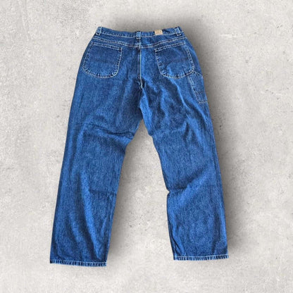 Riders Navy Carpenter Jeans - Vintage Utility Style Riders Navy Carpenter Jeans | בגדי וינטג' ממותגים Lizard Vintage Clothes Jeans