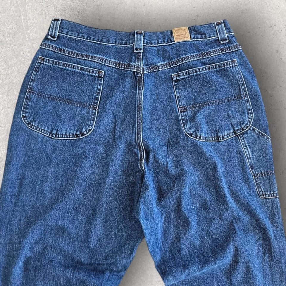 Riders Navy Carpenter Jeans - Vintage Utility Style Riders Navy Carpenter Jeans | בגדי וינטג' ממותגים Lizard Vintage Clothes Jeans