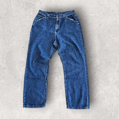 Riders Navy Carpenter Jeans - Vintage Utility Style Riders Navy Carpenter Jeans | בגדי וינטג' ממותגים Lizard Vintage Clothes Jeans