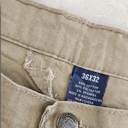 גינס קארפנטר חום RK | RK Carpenter Brown Jeans 36x32 גינס קארפנטר חום RK - מידה 36x32 | בגדי וינטג' ממותגים Lizard Vintage Clothes Uncategorized
