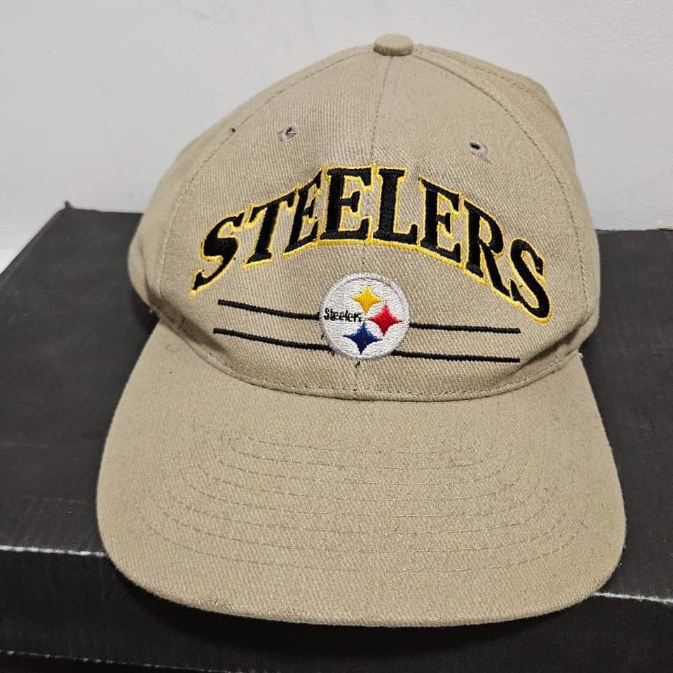 כובע וינטאג' סטילרס NFL בצבע קרם/חום בהיר