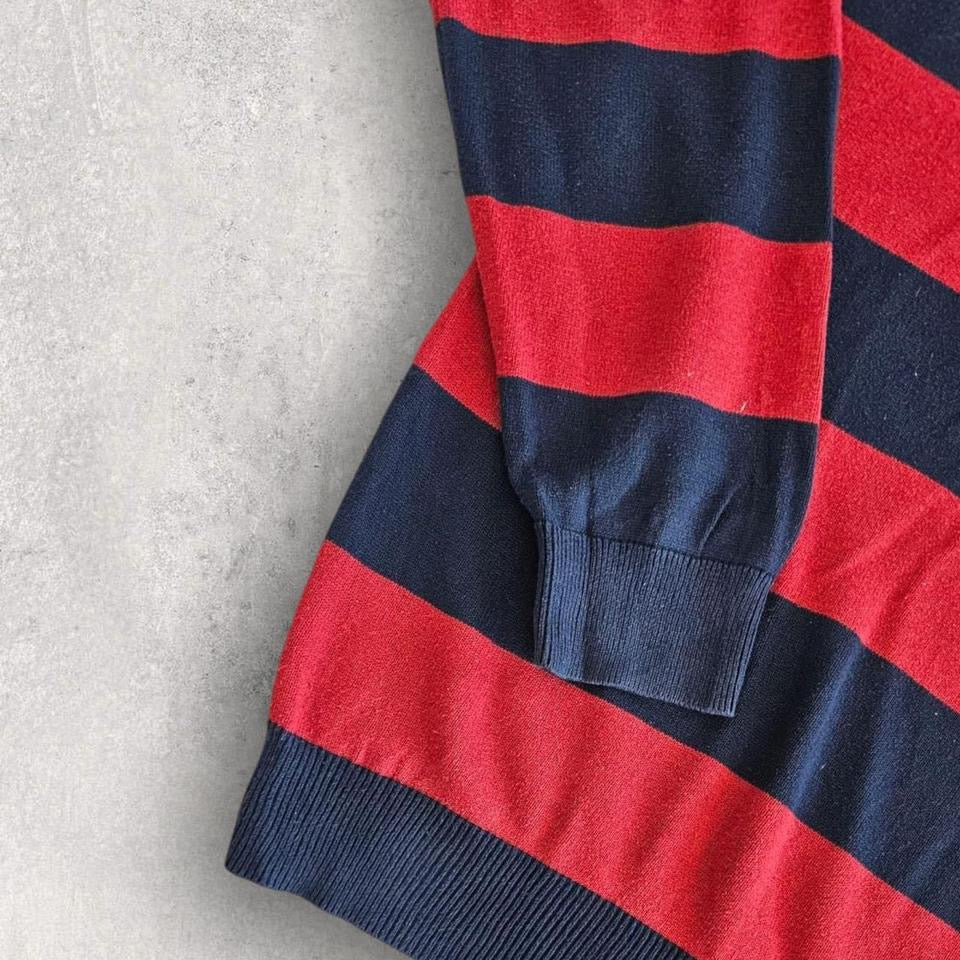 סוודר לוגו פסים Tommy Hilfiger במידה XXL