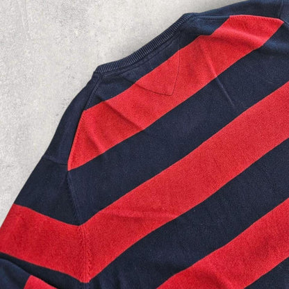 סוודר לוגו פסים Tommy Hilfiger במידה XXL