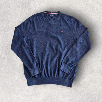 סוודר כחול כהה Tommy Hilfiger במידה L