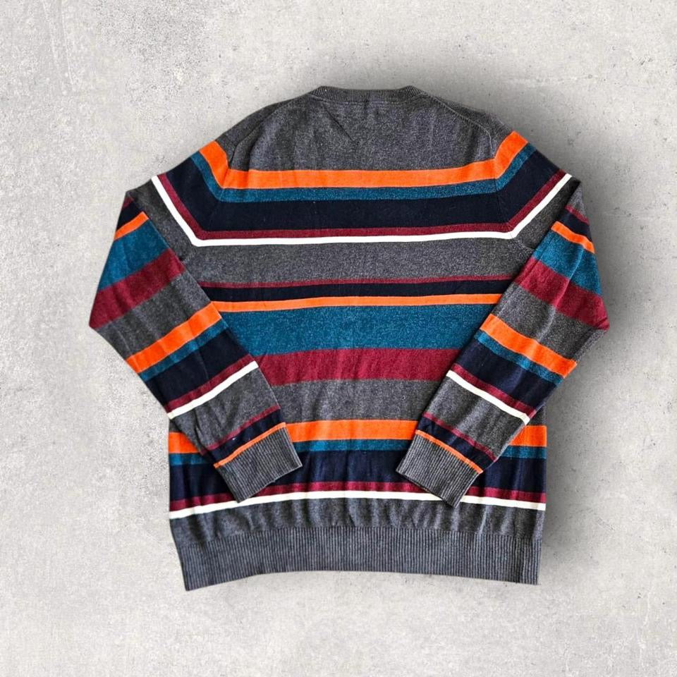 סוודר פסים Tommy Hilfiger מידה L ארוך