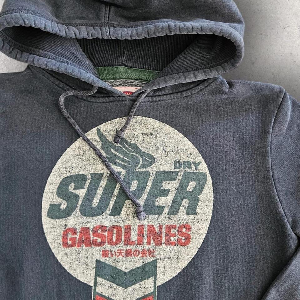 הודי כחול כהה של Superdry במידה S