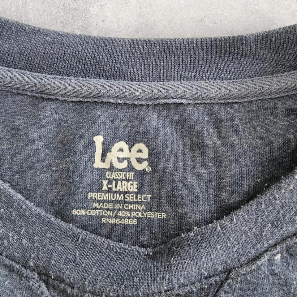 סווטשירט כחול כהה Lee עם כיס קדמי במידה XL
