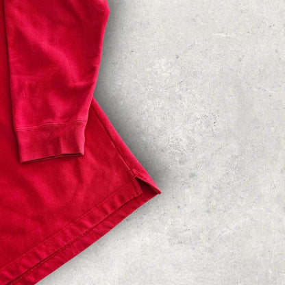 סווטשירט אדום Lee Jeans במידה L בגזרת באגי        