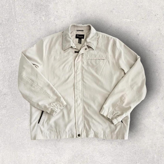 Vintage Dockers Cream polo Jacket - XL מעיל פולו וינטג' דוקרס בצבע קרם, מידה XL