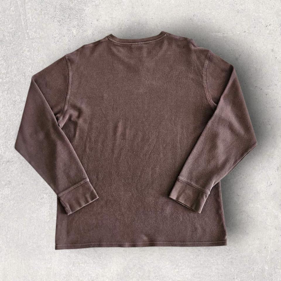 Polo Ralph Lauren Brown Long Sleeve Tee Polo Ralph Lauren Brown Long Sleeve Tee Lizard Vintage Clothes T-Shirts