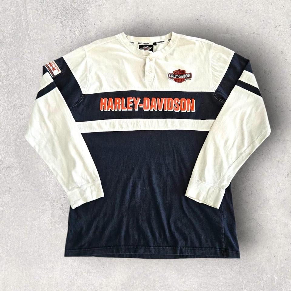 Vintage Harley Davidson Long Sleeve Tee - L Lizard Vintage Clothes 200.00 NIS Vintage Harley Davidson Long Sleeve Tee - L T-Shirts