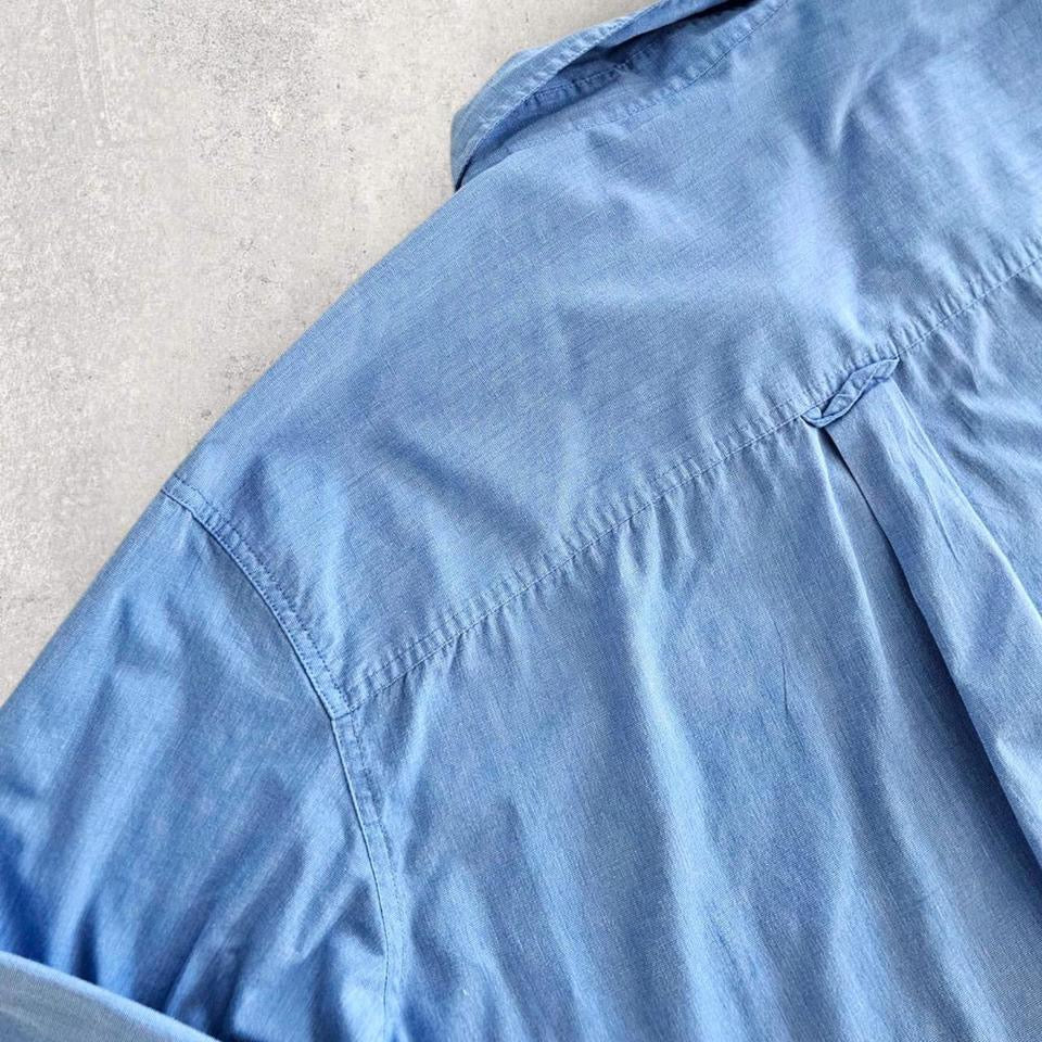 Chaps Ralph Lauren Blue Polo Shirt - XL Lizard Vintage Clothes 150.00 NIS Chaps Ralph Lauren Blue Polo Shirt - XL Shirts
