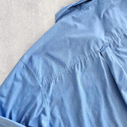 Chaps Ralph Lauren Blue Polo Shirt - XL Lizard Vintage Clothes 150.00 NIS Chaps Ralph Lauren Blue Polo Shirt - XL Shirts