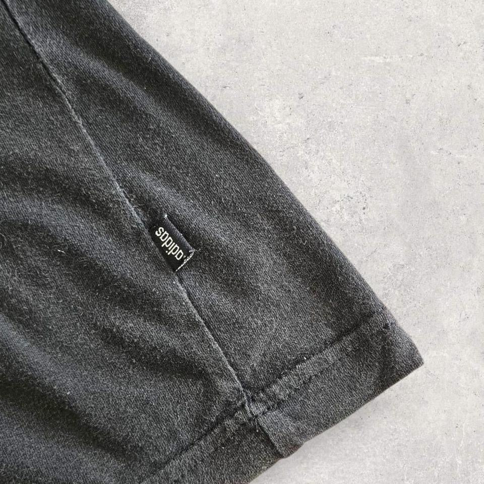 Vintage Adidas Black Logo T-shirt - M Lizard Vintage Clothes 85.00 NIS Vintage Adidas Black Logo T-shirt - M T-Shirts