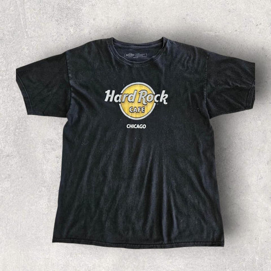Hard Rock Cafe Black T-shirt - L Lizard Vintage Clothes 80.00 NIS Hard Rock Cafe Black T-shirt - L T-Shirts