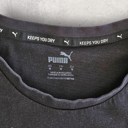 Puma Black Logo Tee - M Lizard Vintage Clothes 65.00 NIS Puma Black Logo Tee - M T-Shirts