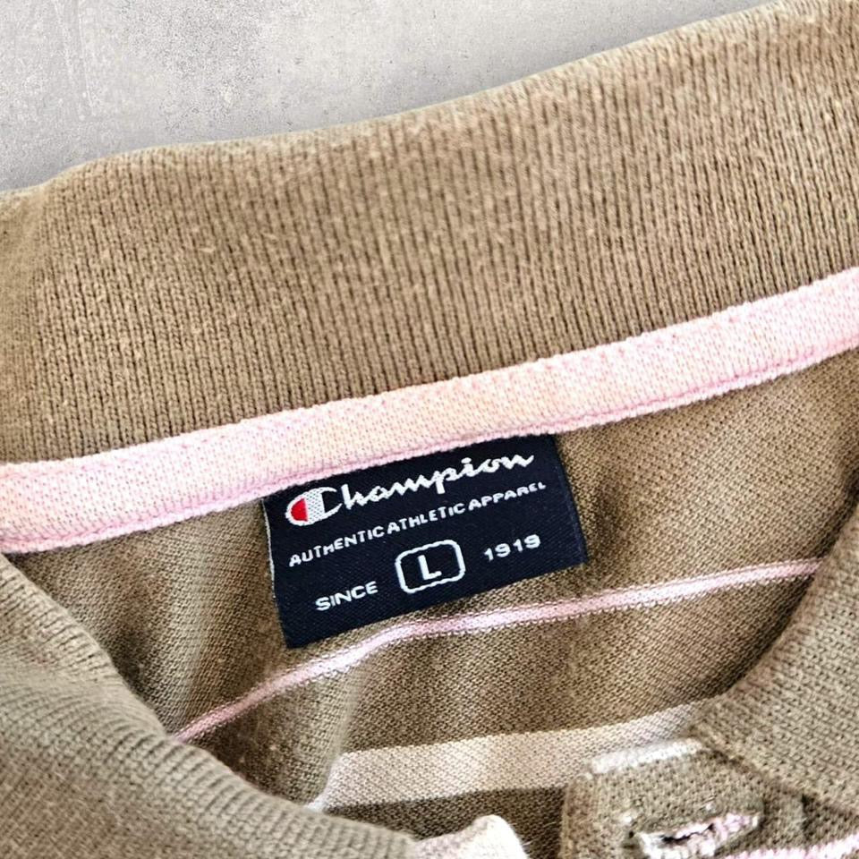 Y2K Green Polo Champion Tee - M Lizard Vintage Clothes Y2K Green Polo Champion Tee - M 70.00 NIS