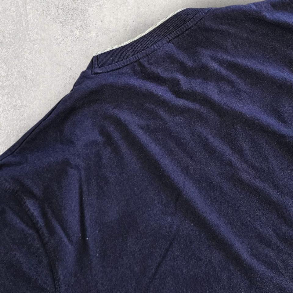 Slazenger Navy Logo Tee - L Lizard Vintage Clothes Slazenger Navy Logo Tee - L 65.00 NIS