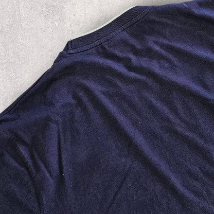 Slazenger Navy Logo Tee - L Lizard Vintage Clothes Slazenger Navy Logo Tee - L 65.00 NIS