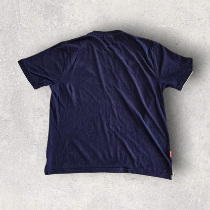 Slazenger Navy Logo Tee - L Lizard Vintage Clothes Slazenger Navy Logo Tee - L 65.00 NIS