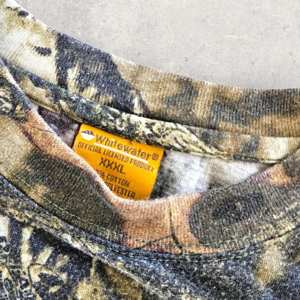 Real tree White Water Camo T-shirt - 3XL Lizard Vintage Clothes Real tree White Water Camo T-shirt - 3XL 75.00 NIS