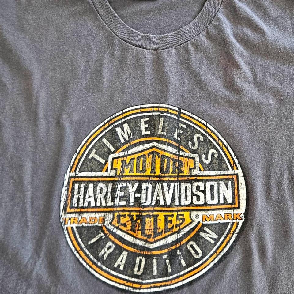 Harley Davidson Grey Graphic Tshirt - XL Harley Davidson Grey Graphic Tshirt - XL Lizard Vintage Clothes 150.00 NIS T-Shirts