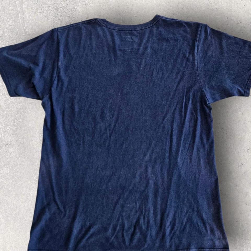 Adidas Navy Logo T-shirt - L Adidas Navy Logo T-shirt - L Lizard Vintage Clothes 70.00 NIS T-Shirts