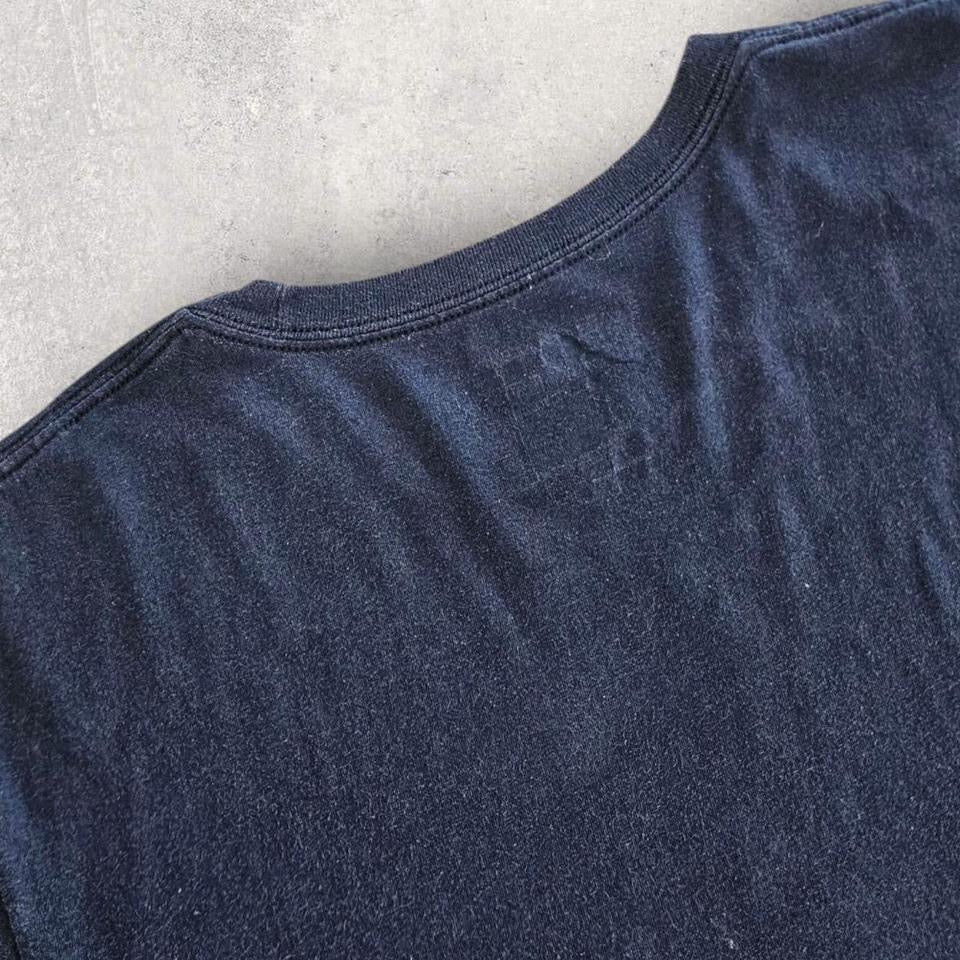 Adidas Navy Logo T-shirt - L Adidas Navy Logo T-shirt - L Lizard Vintage Clothes 70.00 NIS T-Shirts