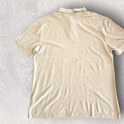 Tommy Hilfiger Cream Logo Poli Tee - XXL Tommy Hilfiger Cream Logo Poli Tee - XXL Lizard Vintage Clothes 85.00 NIS Polos