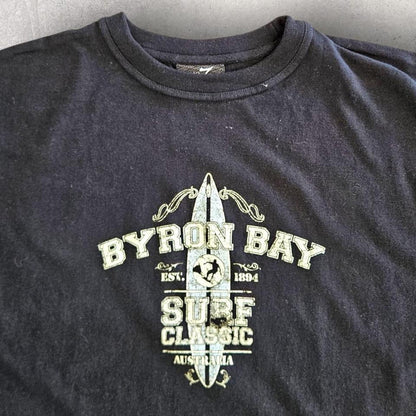 OZ Australia Black graphic T-shirt - M OZ Australia Black graphic T-shirt - M Lizard Vintage Clothes 80.00 NIS T-Shirts