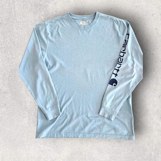 Carhartt Blue Long Sleeve T-shirt - M Carhartt Blue Long Sleeve T-shirt - M 135.00 NIS Lizard Vintage Clothes T-Shirts