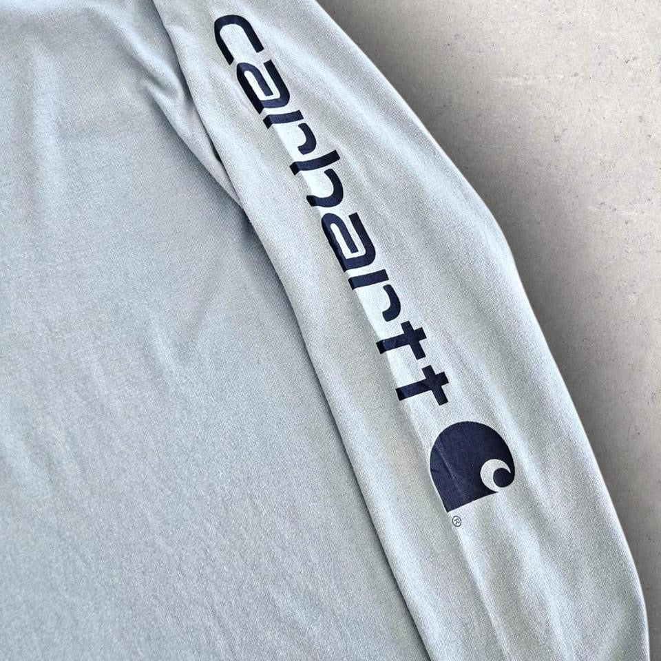 Carhartt Blue Long Sleeve T-shirt - M Carhartt Blue Long Sleeve T-shirt - M 135.00 NIS Lizard Vintage Clothes T-Shirts