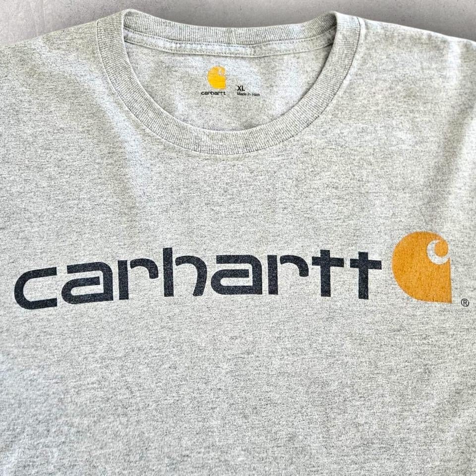 Carhartt Logo Grey T-shirt - XXL Carhartt Logo Grey T-shirt - XXL 110.00 NIS Lizard Vintage Clothes T-Shirts