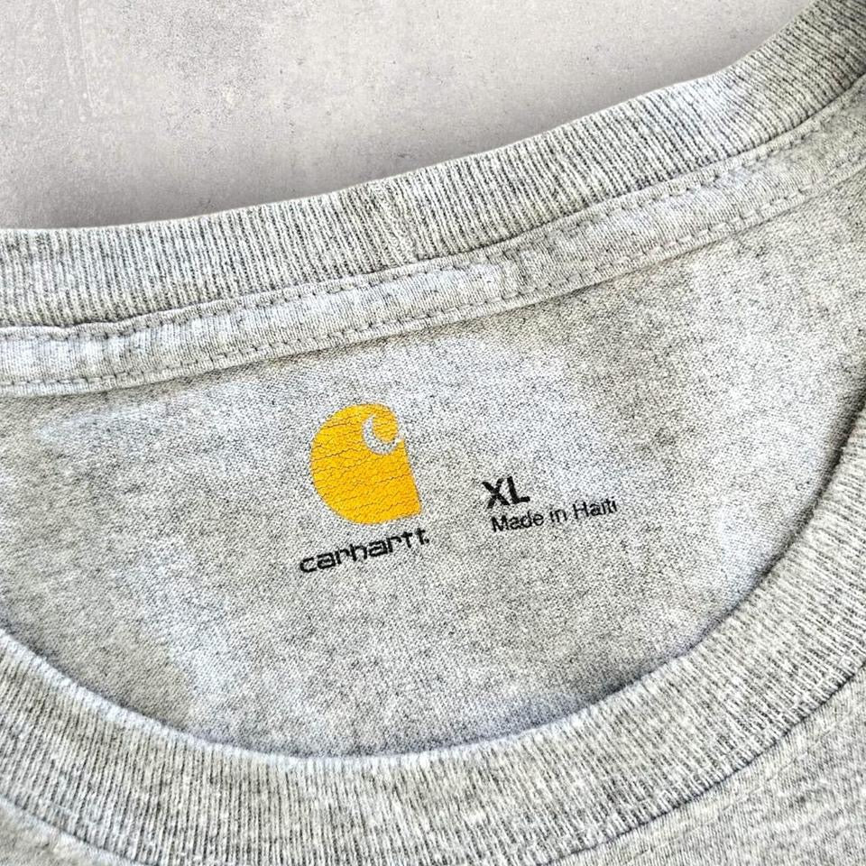 Carhartt Logo Grey T-shirt - XXL Carhartt Logo Grey T-shirt - XXL 110.00 NIS Lizard Vintage Clothes T-Shirts