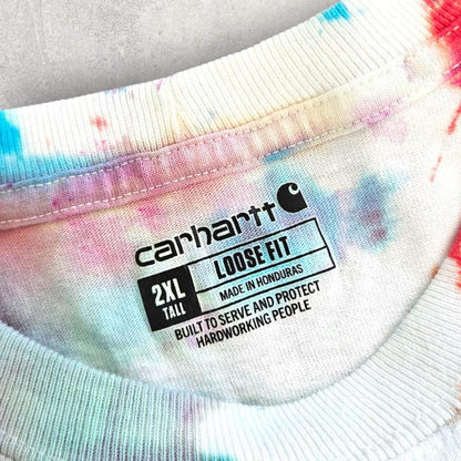 Carhartt White tie dye Pocket T-shirt - 3XL Carhartt White tie dye Pocket T-shirt - 3XL 80.00 NIS Lizard Vintage Clothes T-Shirts