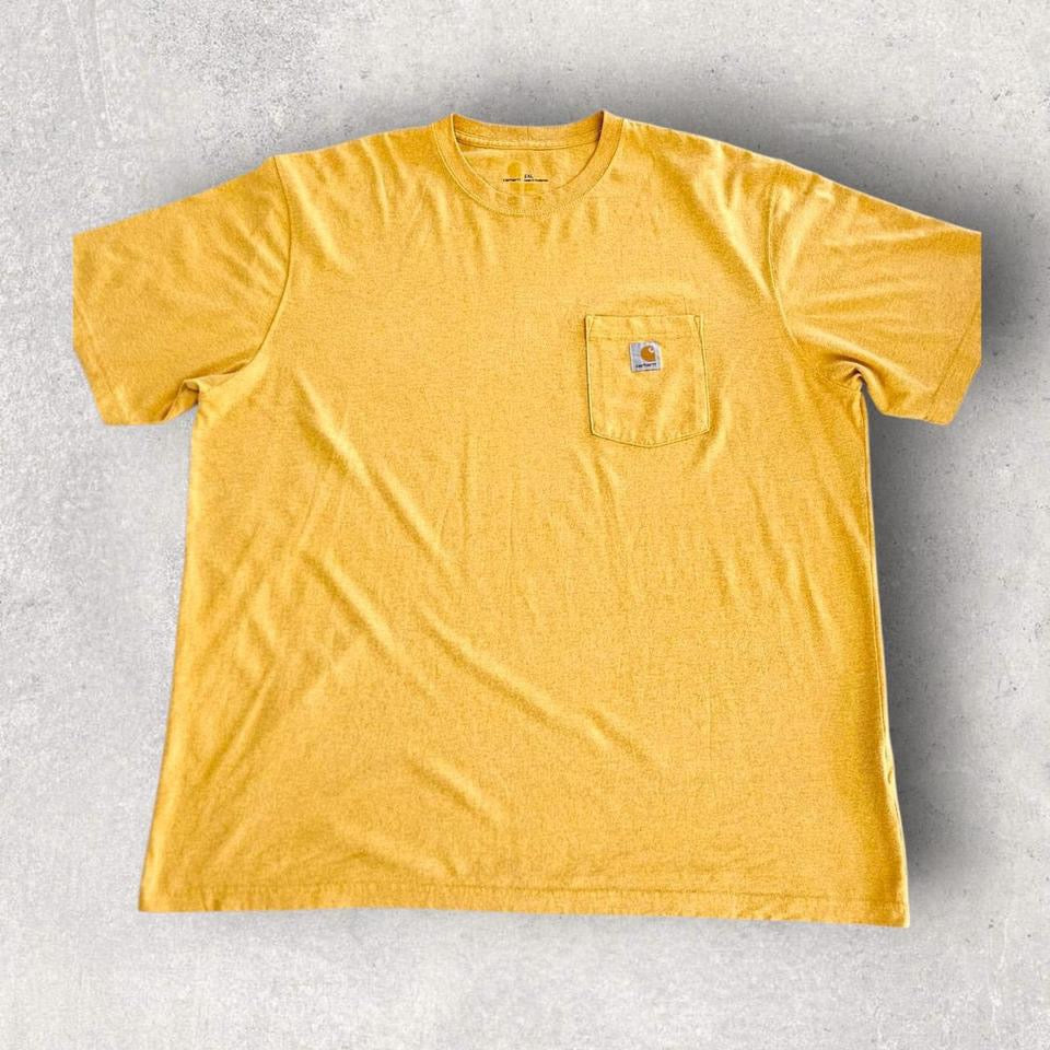Carhartt yellow Pocket Tee - 3XL Carhartt yellow Pocket Tee - 3XL 85.00 NIS Lizard Vintage Clothes T-Shirts