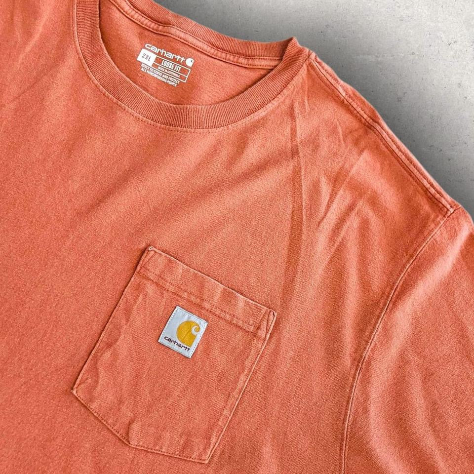 Carhartt Orange Pocket Tee - 3XL Carhartt Orange Pocket Tee - 3XL 85.00 NIS Lizard Vintage Clothes T-Shirts