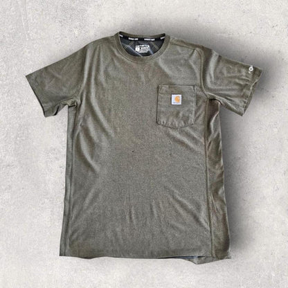 Carhartt Green Pocket Tee - M Carhartt Green Pocket Tee - M 100.00 NIS Lizard Vintage Clothes T-Shirts