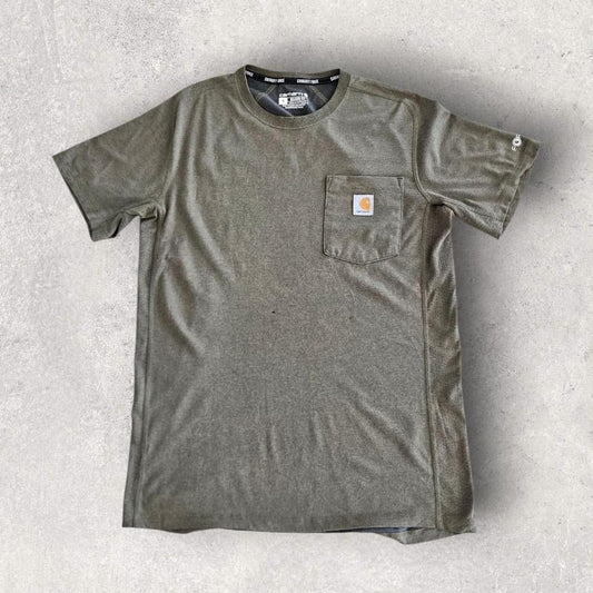 Carhartt Green Pocket Tee - M Carhartt Green Pocket Tee - M 100.00 NIS Lizard Vintage Clothes T-Shirts