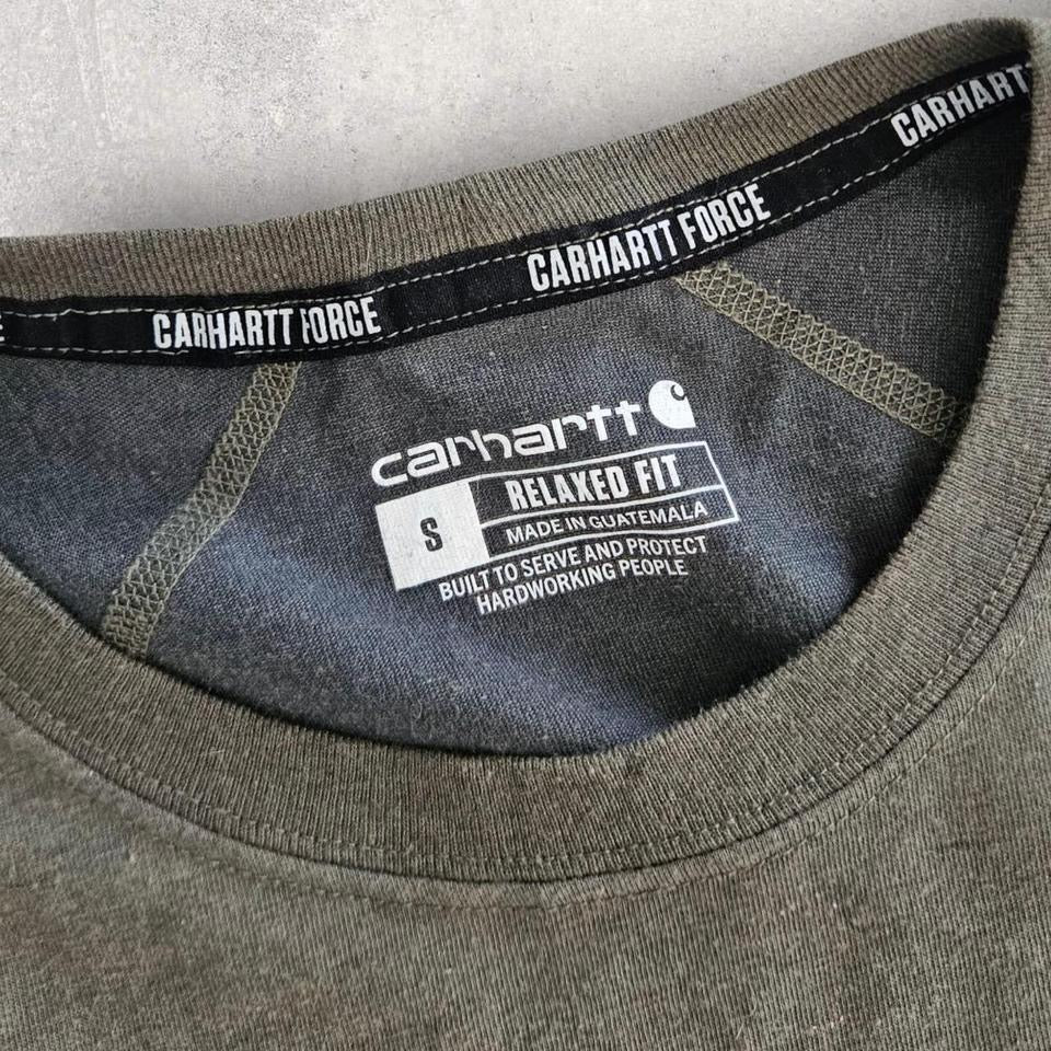 Carhartt Green Pocket Tee - M Carhartt Green Pocket Tee - M 100.00 NIS Lizard Vintage Clothes T-Shirts