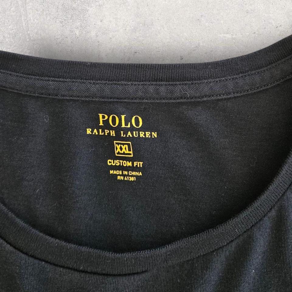 Polo Ralph Lauren Black T-shirt - L Polo Ralph Lauren Black T-shirt - L T-Shirts 80.00 NIS Lizard Vintage Clothes