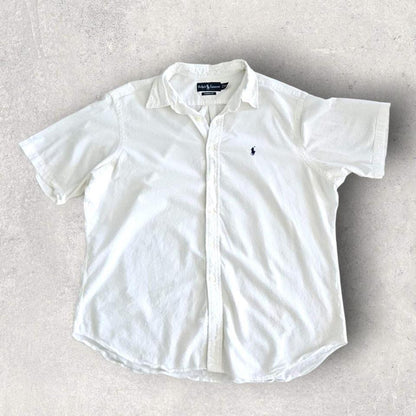 Polo Ralph Lauren White Shirt - XL Polo Ralph Lauren White Shirt - XL Polos 200.00 NIS Lizard Vintage Clothes