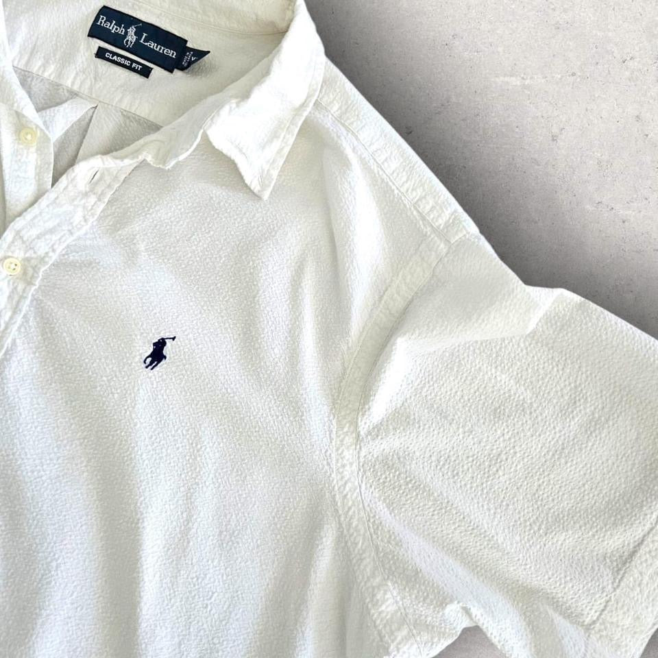 Polo Ralph Lauren White Shirt - XL Polo Ralph Lauren White Shirt - XL Polos 200.00 NIS Lizard Vintage Clothes