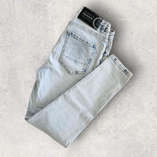 Mania Jeans Washed Jeans - W31 Jeans 30.00 NIS Mania Jeans Washed Jeans - W31 Lizard Vintage Clothes