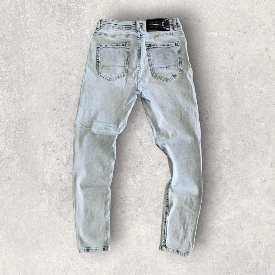 Mania Jeans Washed Jeans - W31 Jeans 30.00 NIS Mania Jeans Washed Jeans - W31 Lizard Vintage Clothes