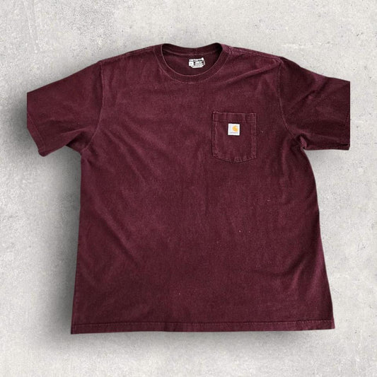 Carhartt Red Pocket T-shirt - XL T-Shirts 100.00 NIS Carhartt Red Pocket T-shirt - XL Lizard Vintage Clothes