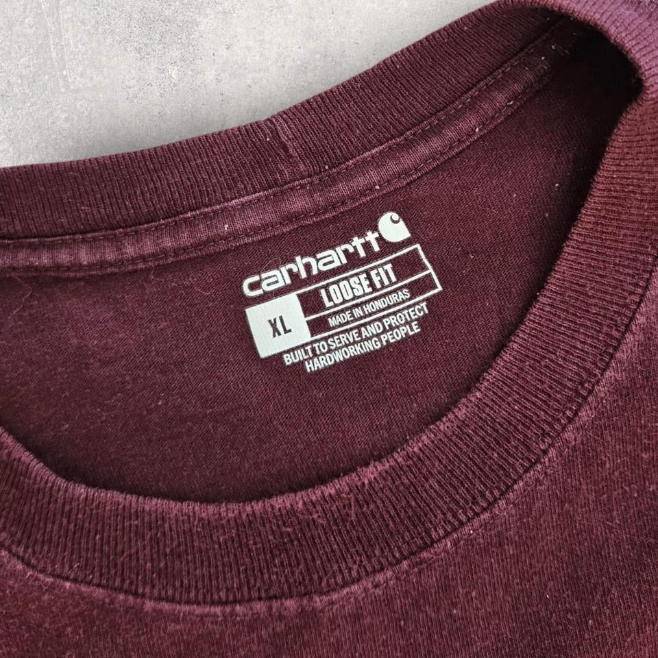Carhartt Red Pocket T-shirt - XL T-Shirts 100.00 NIS Carhartt Red Pocket T-shirt - XL Lizard Vintage Clothes