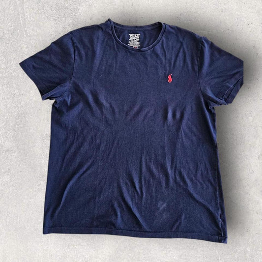 Polo Ralph Lauren Navy Tee - L T-Shirts 75.00 NIS Polo Ralph Lauren Navy Tee - L Lizard Vintage Clothes